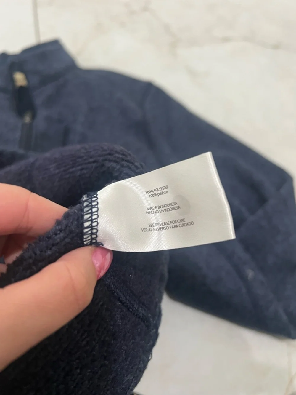 Woolrich Blue Quarter Zip Sweater Size Medium